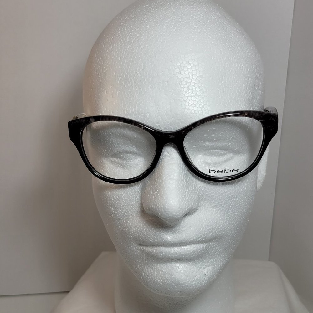 NWT Bebe BB5100 210 BROWN SNAKE Eyeglasses Frames Cat Eye Full Rim 51-16-135